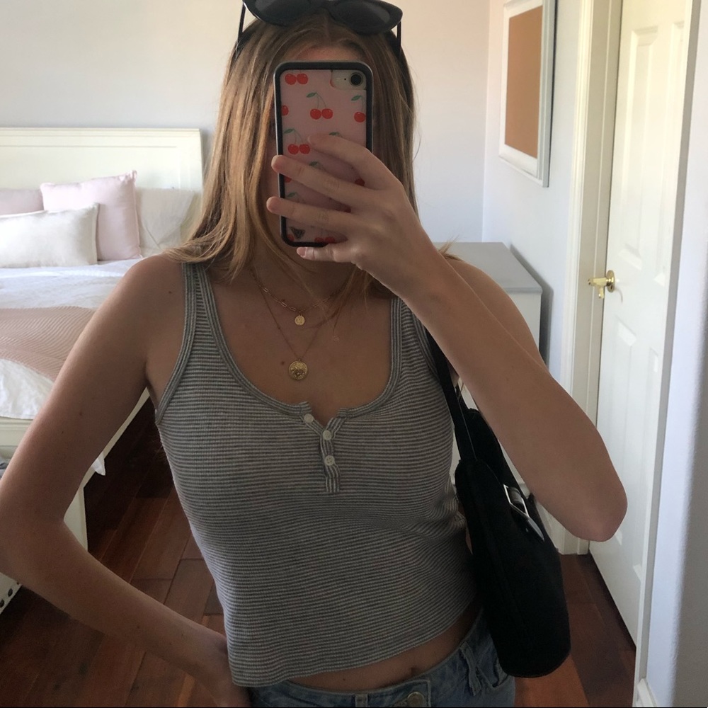 stripped tank top